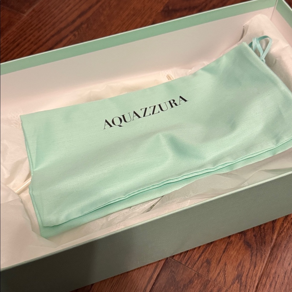 Aquazzura Velvet Black Bow Flats (Size 39) - Picture 6 of 7